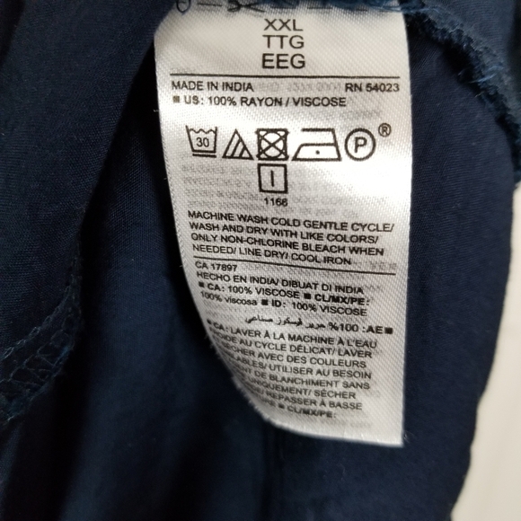 Old Navy Maternity V Neck Sleeveless Dress Size XXL Navy Blue Flutter Sleeves - Picture 7 of 14